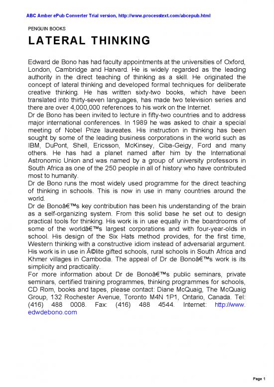 picture Teaching Pdf 88724 | Lateral Thinking