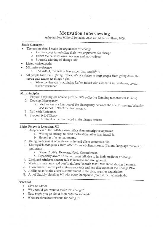 picture Motivational Interviewing Pdf 87007 | Mi Cliff Notes