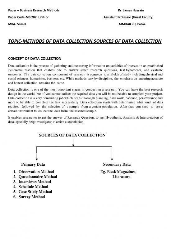 picture1_Study Methods Pdf 87847 | Mmethods Of Data Collection,mba Ii