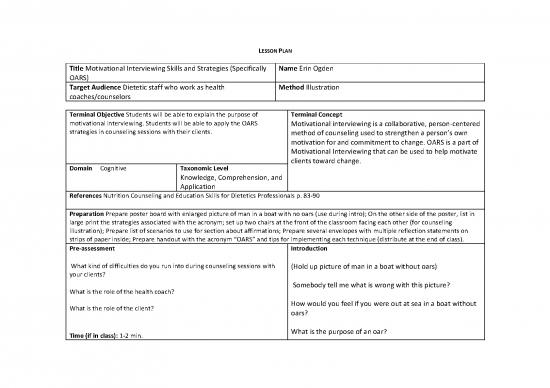 picture1_Oars Motivational Interviewing Pdf 88556 | Ogden Erin Finallessonplan