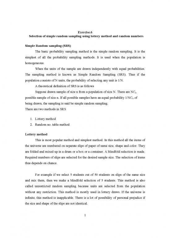 picture_Lottery Method Of Sampling Pdf 88492 | Pract06