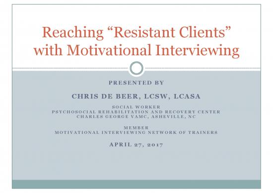 picture Motivational Interviewing Pdf 87206 | Reaching Resistant Clients With Motivational Interviewing 508