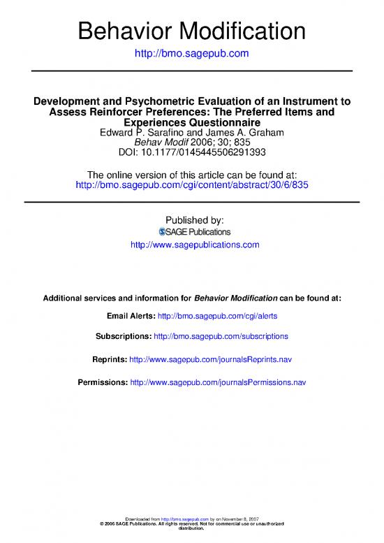 picture1_Behavior Modification Pdf 89203 | Sarafino & Graham 2006