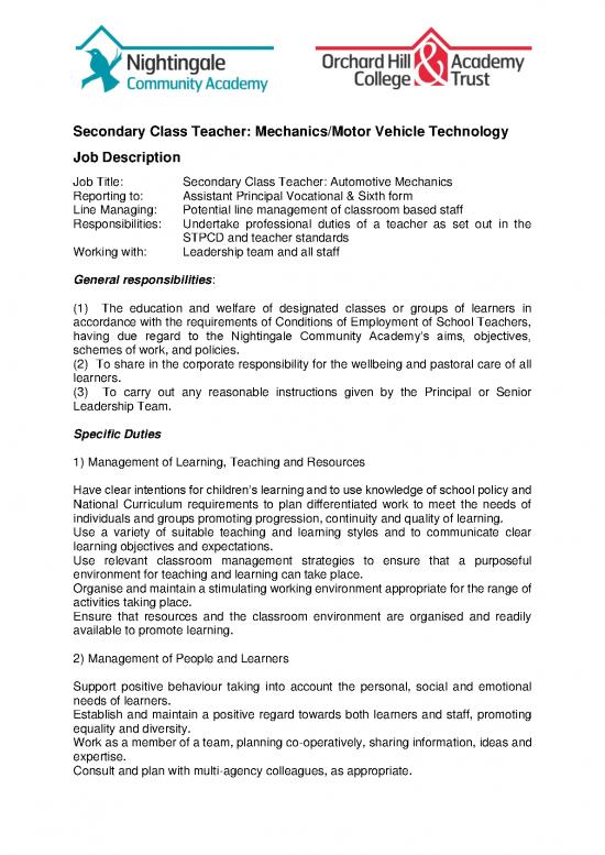 picture Technology Pdf 86952 | Secondary Teacher Automotive Mechanics Job Description