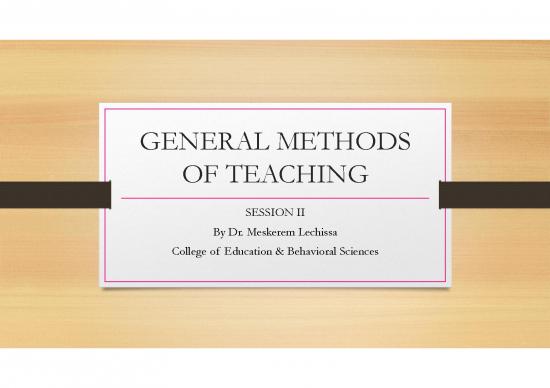 picture Teaching Methods Pdf 87078 | Session   2  General Methods Of Teaching