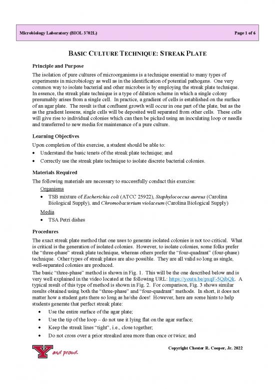 picture Types Of Cell Culture Pdf 88230 | Streak Plate