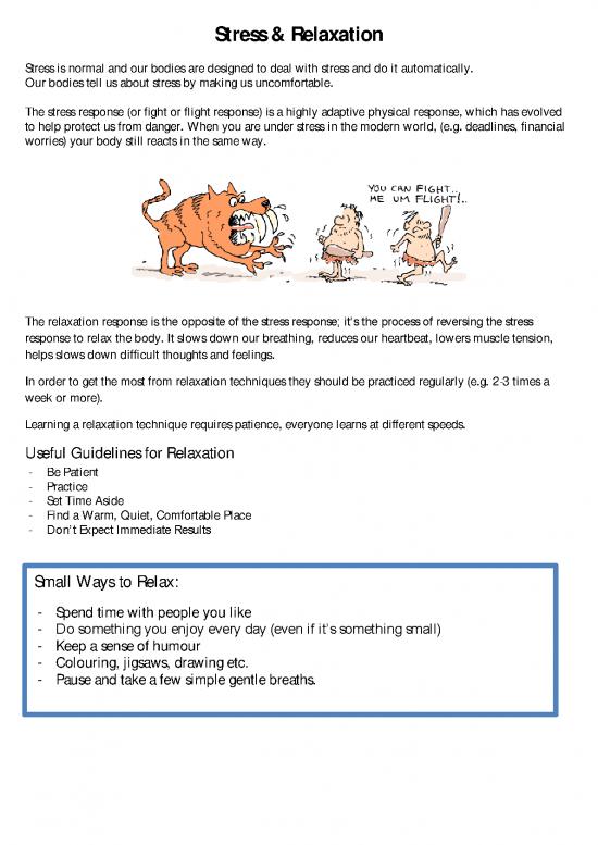 picture_The Relaxation Response Pdf 86797 | Stress And Relaxation