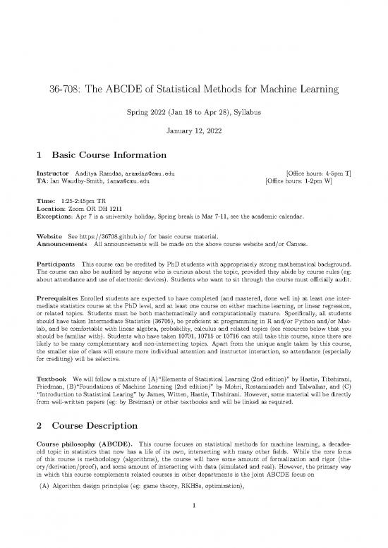 picture Statistical Methods For Machine Learning Pdf 88321 | Syllabus22