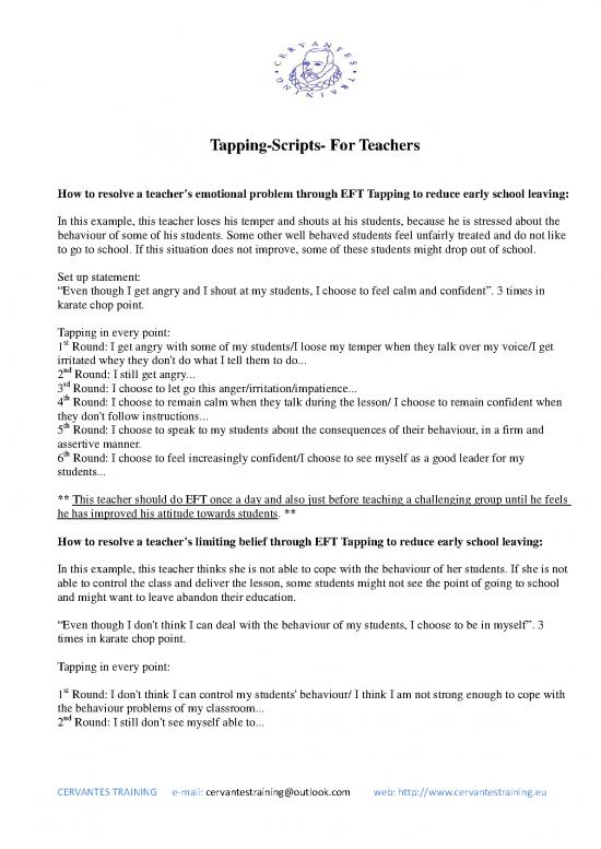 picture1_Eft Tapping Pdf 88630 | Tapping Scripts For Teachers Students