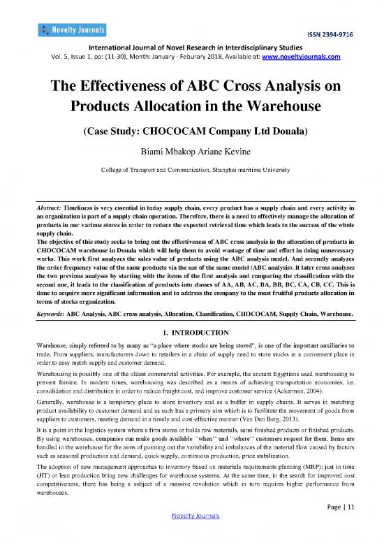 picture1_Abc Analysis Pdf 86969 | The Effectiveness Of Abc Cross Analysis 1254