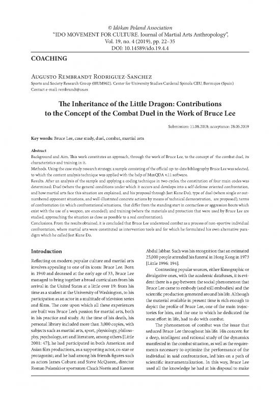picture_Training Methods Pdf 87445 | The Inheritance Of The Little Dragon Contributions To The Concept Of The Combat Duel In The Work Of Bruce Lee