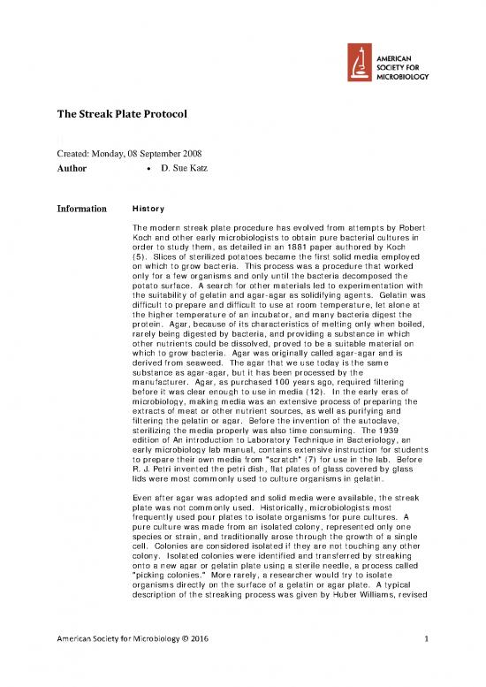 picture1_Study Pdf 88292 | The Streak Plate Protocol
