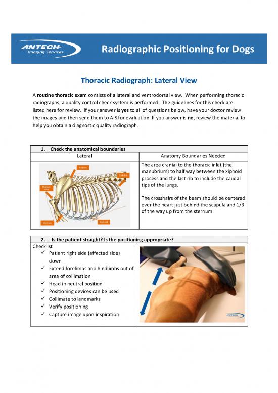 picture Radiographic Positioning Pdf 87355 | Thoracic Positioning Course Handout