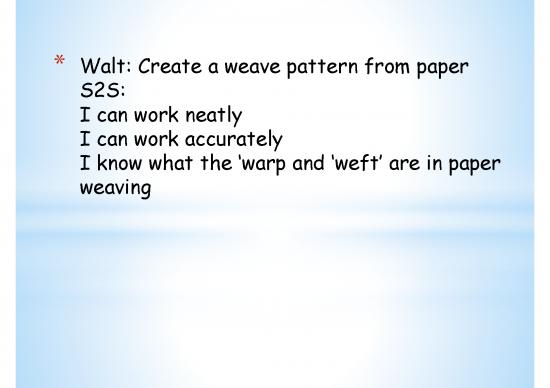picture Paper Weaving Patterns Pdf 88195 | Y3 Art Mon 11th Jan