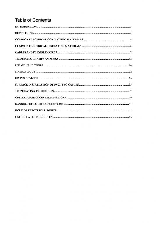 Learning Pdf 89157 | 1 Cables And Cable Termination