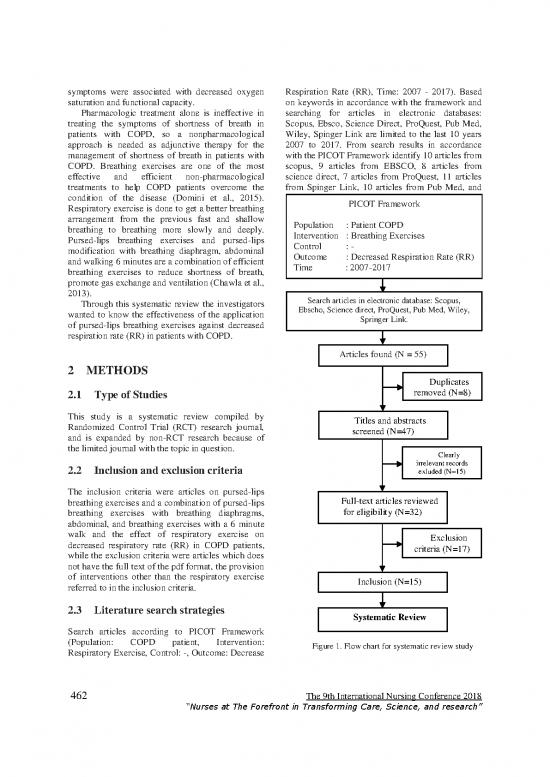 Effectivity Of Pursed Lips Breathing To Decrease Respiration Rate (rr