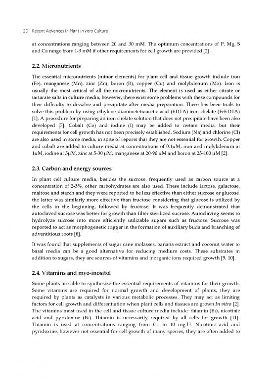 Tissue Culture Pdf 87439 Intech Plant Tissue Culture Media