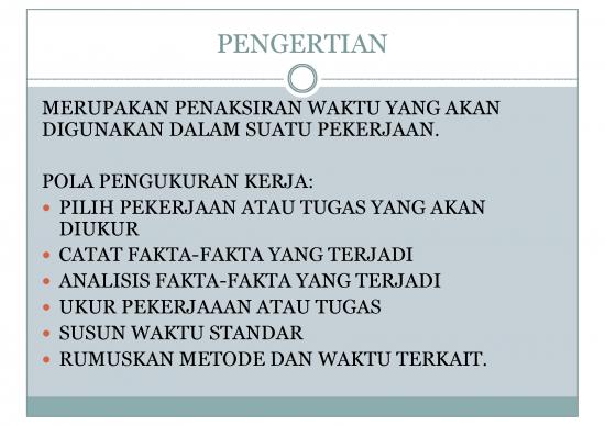 Work Measurement Pdf 89113 | Modul Mo Bab 7 Pengukuran Kerja