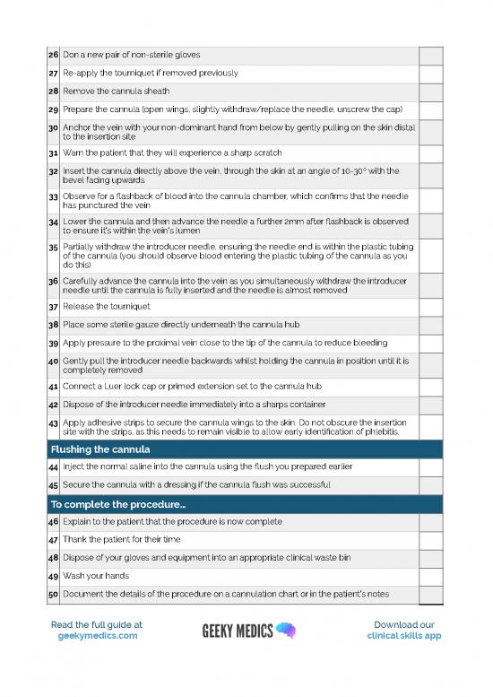 Language Pdf 87620 | Osce Checklist Intravenous Cannulation