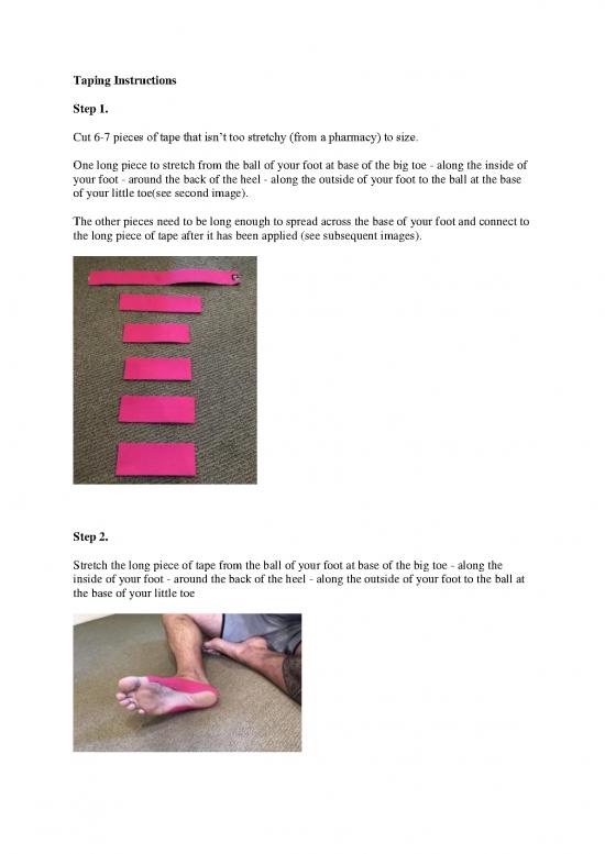 Plantar Fasciitis Taping Pdf 87593 Plantar Fasciitis Taping
