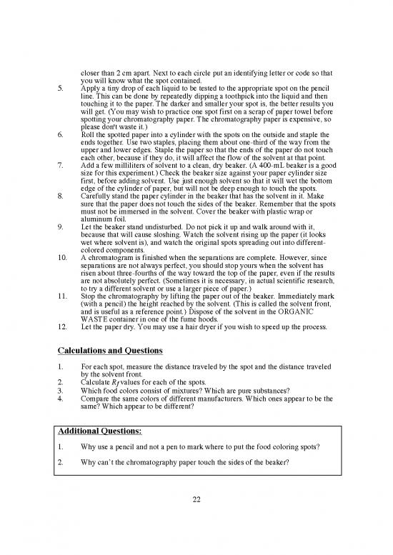 Study Methods Pdf 87733 4 Paper Chromatography With Picture