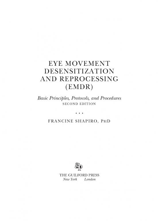 Emdr pdf 89094 6cfb4 eye movement desensitization and reprocessing