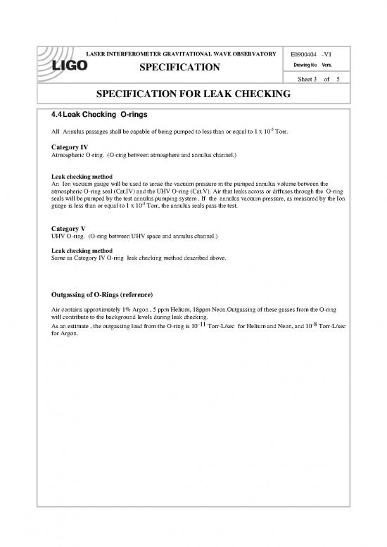 Leak Testing Methods Pdf 87503 E0900404 V1 Spec For Leak Testing