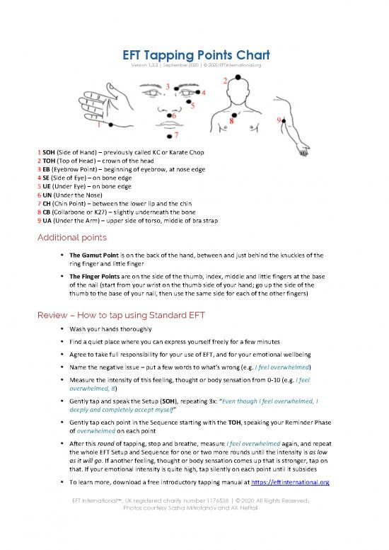 Measure Pdf Online 87342 | Free Eft Tapping Points Chart