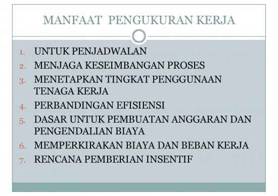 Work Measurement Pdf 89113 | Modul Mo Bab 7 Pengukuran Kerja