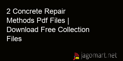 picture 2 Concrete Repair Methods Pdf Files | Download Free Collection Files