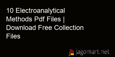 picture 10 Electroanalytical Methods Pdf Files | Download Free Collection Files