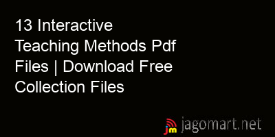 picture 13 Interactive Teaching Methods Pdf Files | Download Free Collection Files