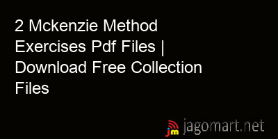 picture 2 Mckenzie Method Exercises Pdf Files | Download Free Collection Files