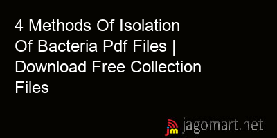 picture 4 Methods Of Isolation Of Bacteria Pdf Files | Download Free Collection Files