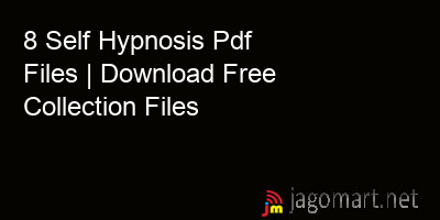 picture 8 Self Hypnosis Pdf Files | Download Free Collection Files