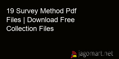 picture 19 Survey Method Pdf Files | Download Free Collection Files