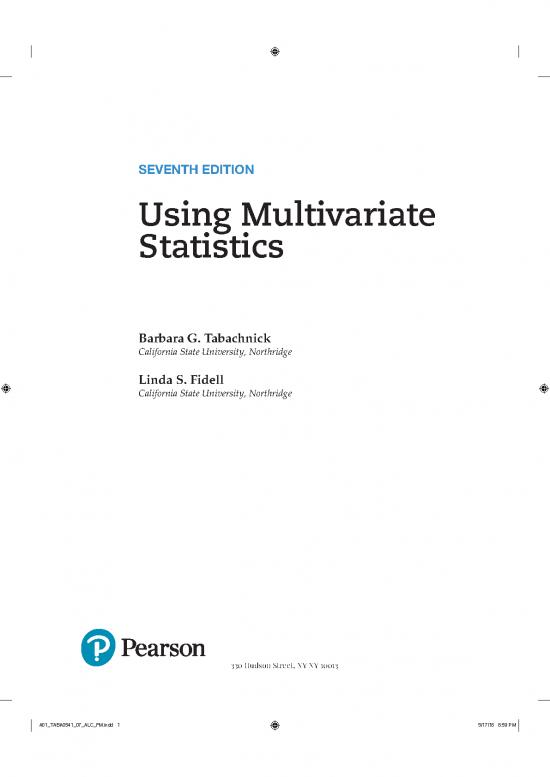 picture Using Multivariate Statistics Pdf 90355 | 0134790545