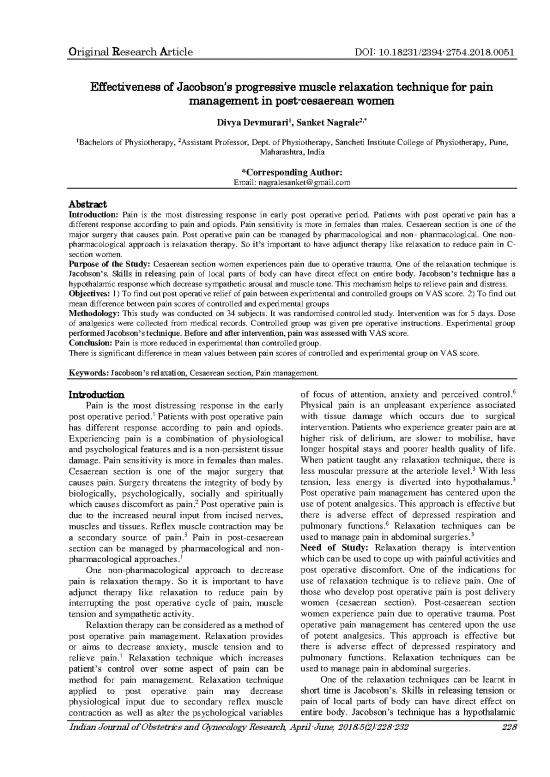 picture The Relaxation Response Pdf 89929 | 1528288046d3d305a9da916bd787f9e5cfd928976fjijogrv5i2p228 Ijogr 5(2) 228 232