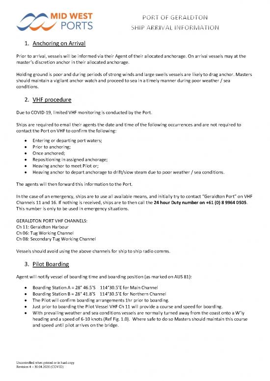 picture_Anchoring Procedure Pdf 90203 | 23   Ship Arrival Informatio