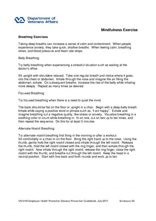 picture Mindfulness Breathing Exercise Pdf 90421 | 54 Mindfulness Exercise