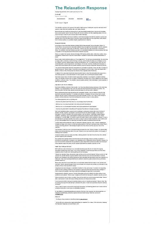 picture1_The Relaxation Response Pdf 90450 | Advance   Relaxation Response