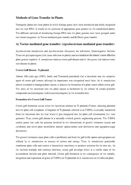 picture1_Gene Transfer Methods Pdf 89580 | Agrobacterium Mediated Gene Transfer