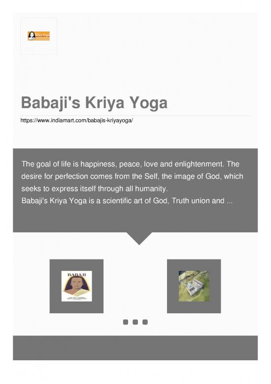 picture Babaji Kriya Yoga Pdf 89954 | Babaji S Kriya Yoga