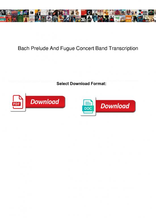 picture_Music Therapy Pdf 91522 | Bach Prelude And Fugue Concert Band Transcription