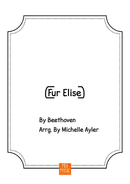 picture_Fur Elise Pdf 90946 | Bagatelle By Beethoven Fur Elise Piano Sheet Music