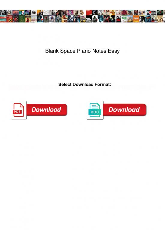 picture_Piano Pdf 90618 | Blank Space Piano Notes Easy