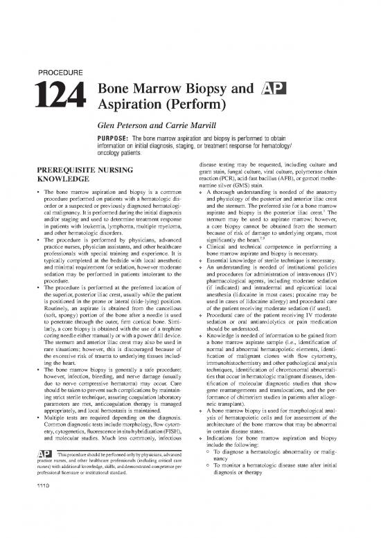 picture1_Bone Marrow Aspiration Procedure Pdf 89668 | Ch0124