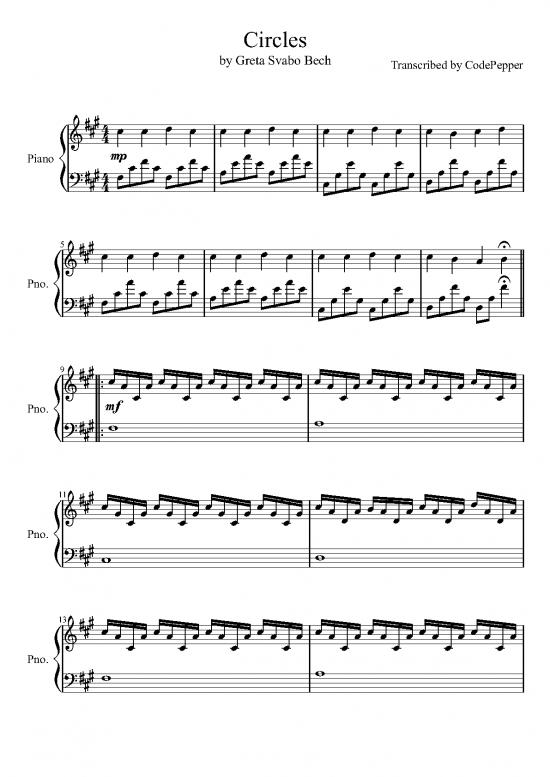 picture_Piano Pdf 91330 | Circles  Piano Sheet Music  By Codepepper D8riqyh