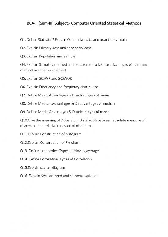 picture Computer Oriented Statistical Methods 89785 | Computer Oriented Statistical Methods