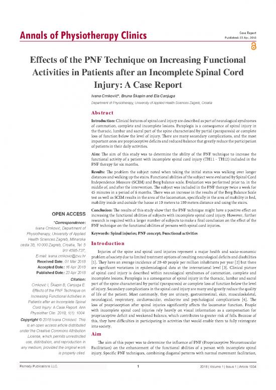 picture1_Report Pdf 90451 | Effects Of The Pnf Technique On Increasing Functional Activities In Patients After An Incomplete Spinal Cord Injury A Case Report 307